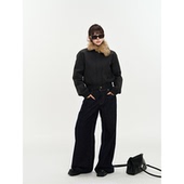 PEMPL都市慢奏 夹棉加厚拉链夹克保暖短外套女秋冬新款 可拆卸毛领