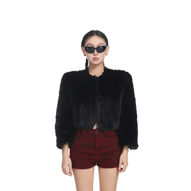 PEMPL欧美短款皮草外套