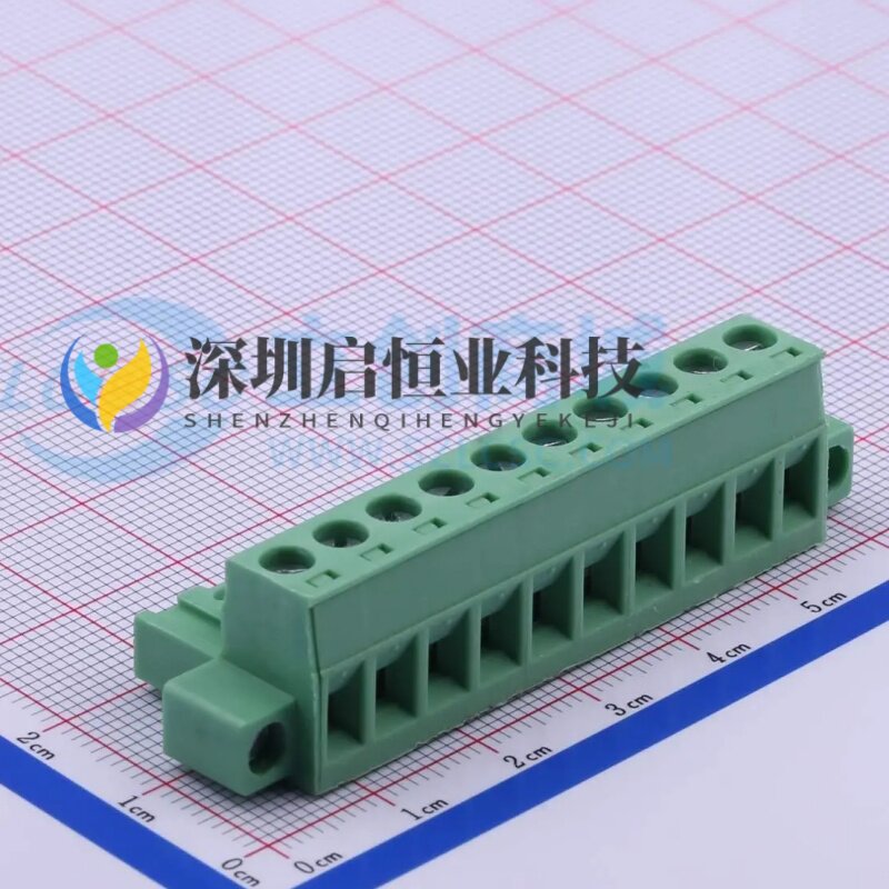 DB2EKM-5.08-10P-GN-S 插拔式接线端子 间距5.08mm 公插头/10P