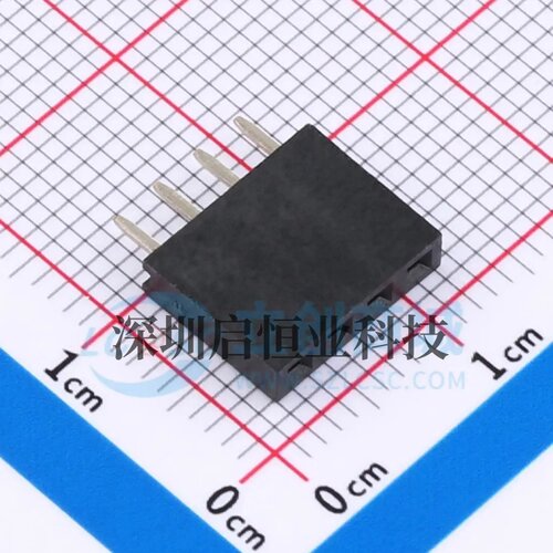 PM254-1-04-Z-8.5 单排排母 间距2.54mm 直插1*4P 塑高8.5mm 镀金