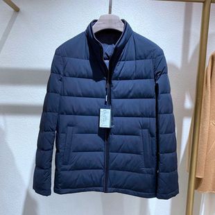 YKK拉链 白鸭绒 通勤百搭 冬装 男士 立领 保暖 羽绒服外套 灰绿色