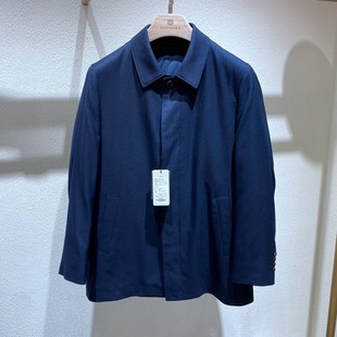 奢华百搭男士 冬装 精纺山羊绒 可脱卸内胆 风衣 翻领牛角扣单排扣