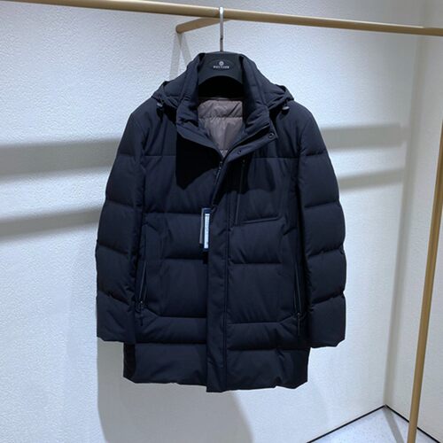 方仕冬装立领脱卸帽男士羽绒服