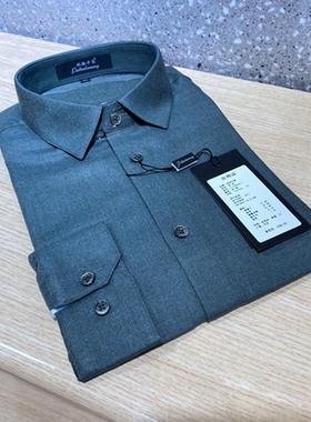 高品质 福利 春秋装 军绿色 五合一面料 百搭通勤 男士长袖衬衫