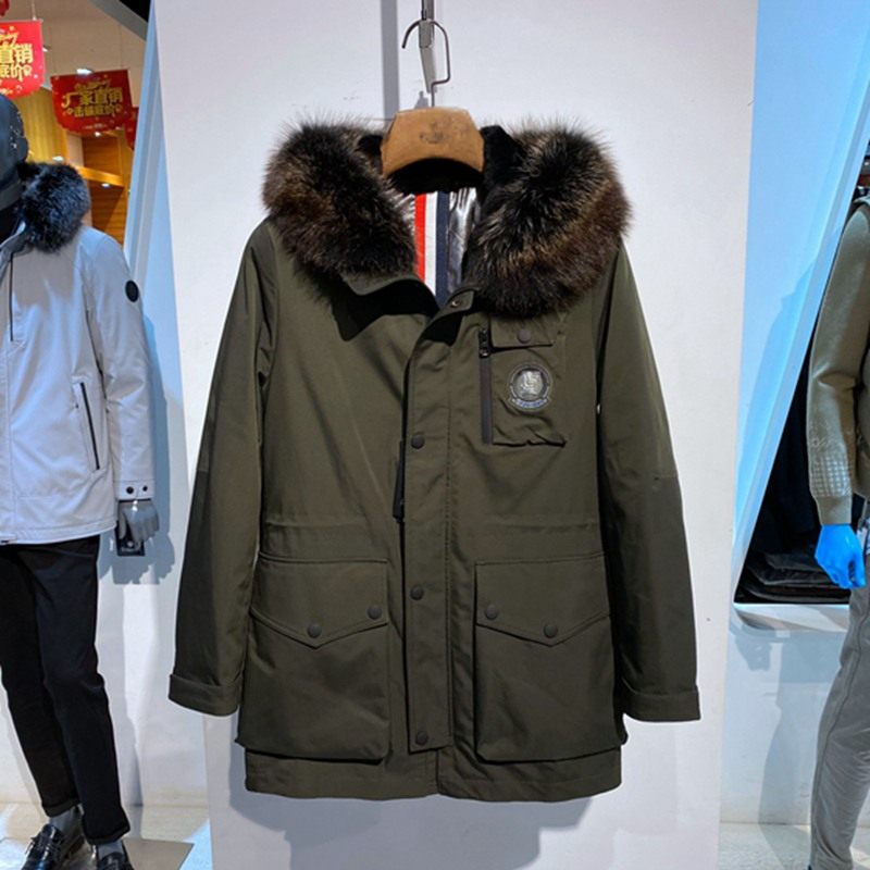 冬装 军绿色连帽 貉子毛领 兔毛可拆卸内胆 保暖百搭男士派克皮草,男装,皮草,淘宝优惠券,粉丝福利购,淘宝优惠卷