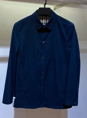 正品 法莱凯帝 FLAKODE 春秋 深蓝色 进口面料 单排扣 男士便服