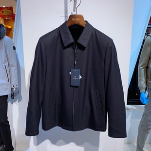 精纺羊毛 貂绒可脱卸内胆 行政百搭 男士 尼克服 24冬装 皮草 藏青