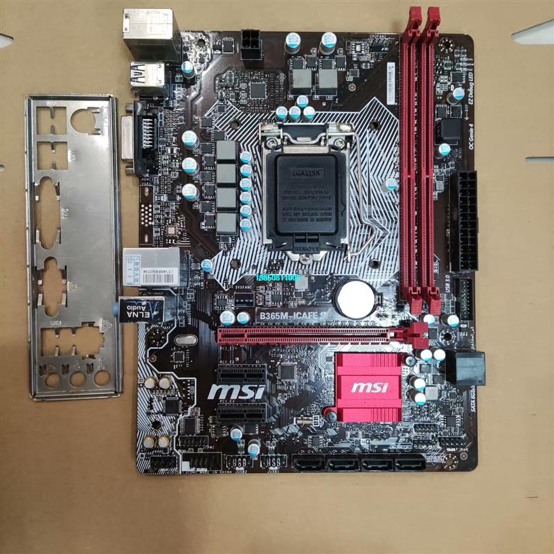 【议价】微星b365m-icafe si主板，拆机主板，测试正常，挡