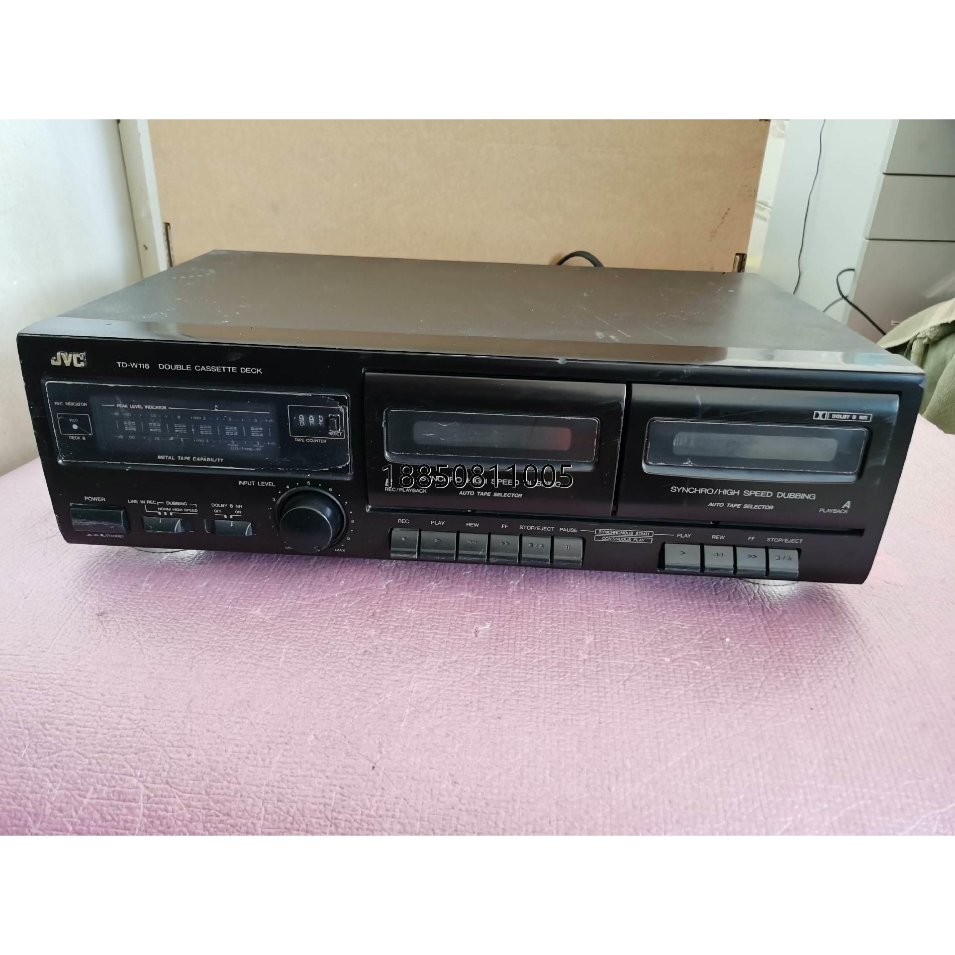议价+JVC TD-W118双卡座 磁带机，成色见照片，里面成色很