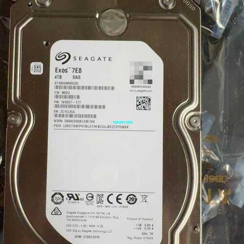 【议价】希捷4T，型号ST4000NM0025，SAS服务器硬盘，3
