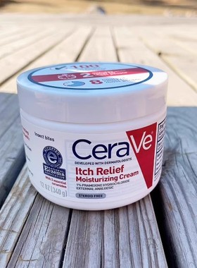 美国适乐肤CeraVe Itch Relief红色保湿霜止痒舒缓干燥滋润干皮
