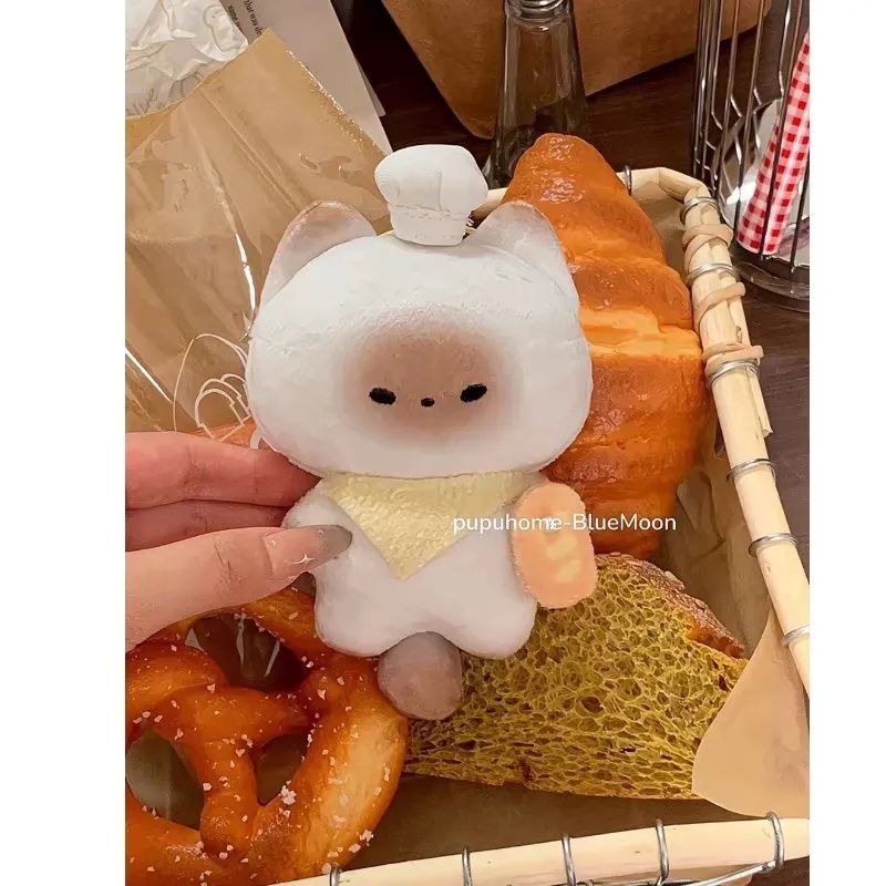 小红书同款可爱烤面包馒头猫公仔