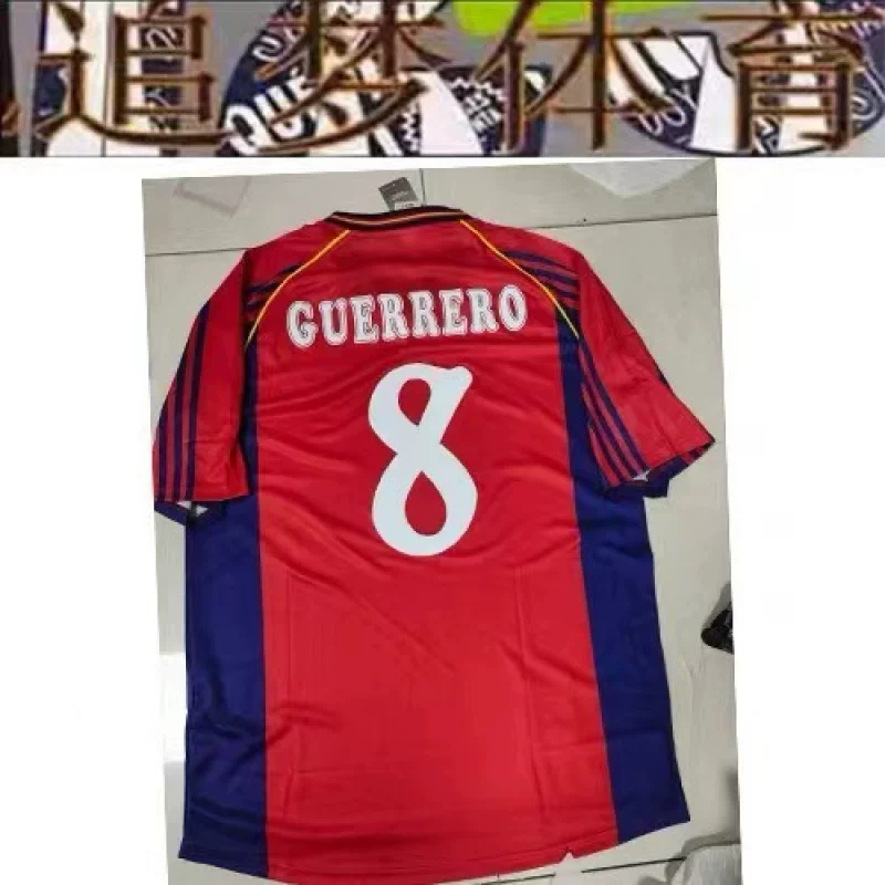 Классический спортивный костюм в стиле ретро для футбола with Portugal Ronaldo Gerard Figojavi Iniesta майка