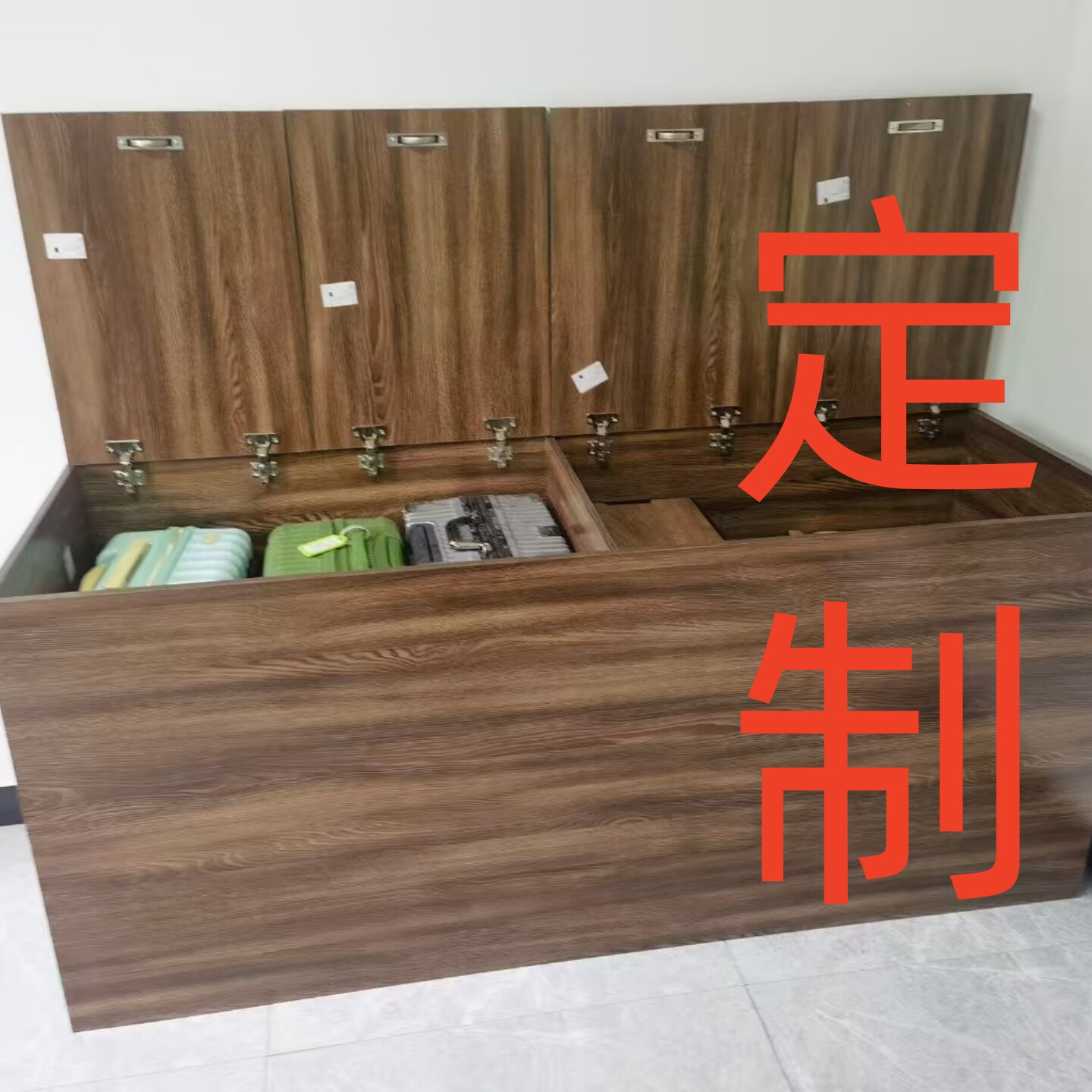 定制置物柜多功能大容量复古简约风飘窗柜储物柜平开门客厅收纳柜