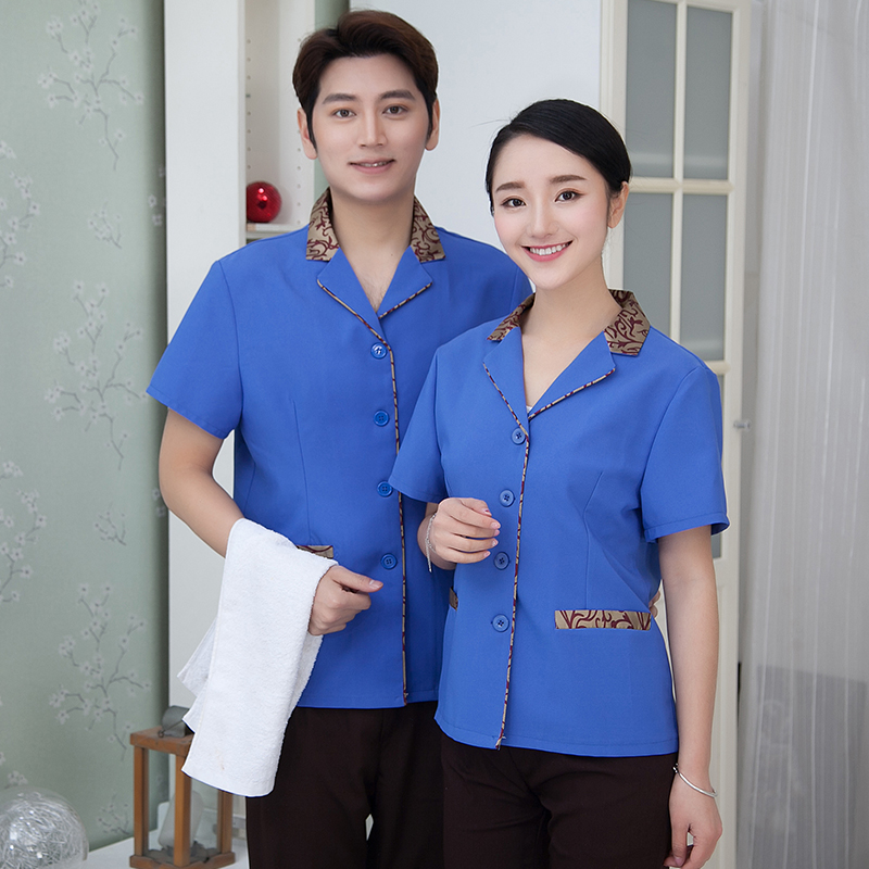 短袖宾馆客房工装保洁服