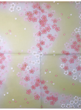 49cm日本和风轻薄随身柔软日式樱花细腻淑女素雅日系女士手帕手绢