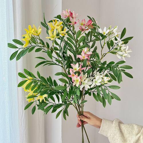 含笑花十里香槐花仿真花绿植造景