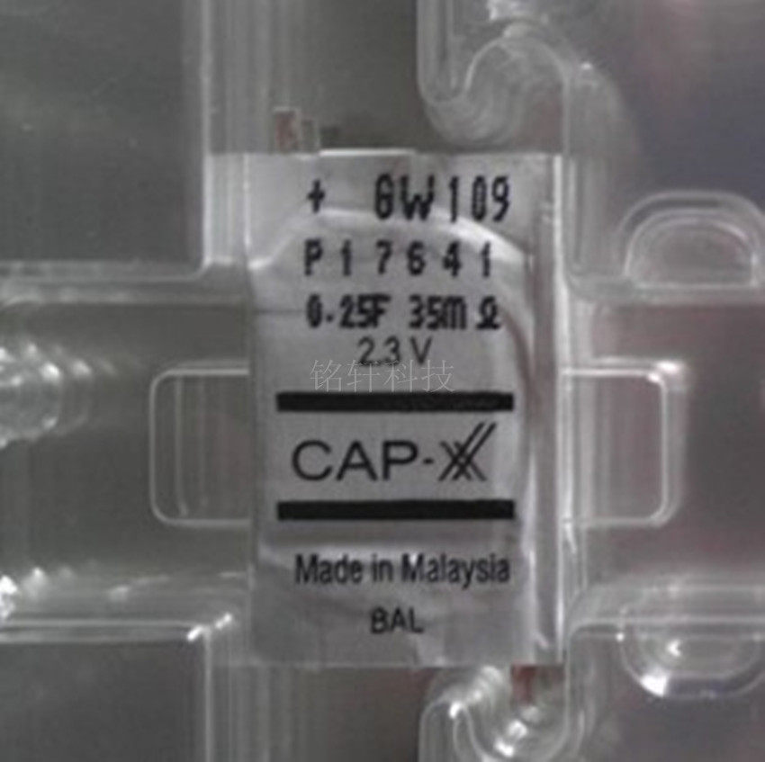 供应全新原装正品 超薄电容 CAP-XX/GW109F/2.3V0.25F 现货