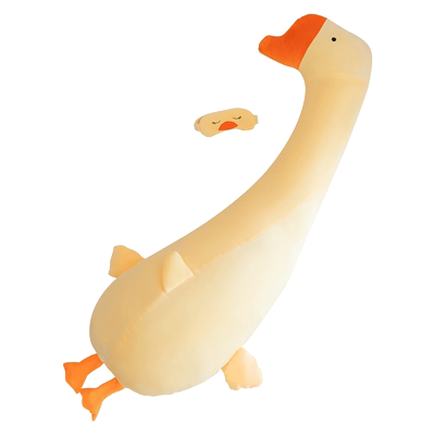 大抱枕女生睡觉冰丝凉感大白鹅大型玩偶孕妇侧睡枕孕期夏季可拆洗