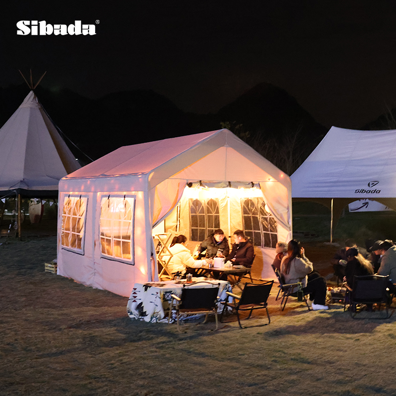 3X4米网红户外营地帐篷遮阳棚防风防雨活动蓬广告摆摊雨棚可定制