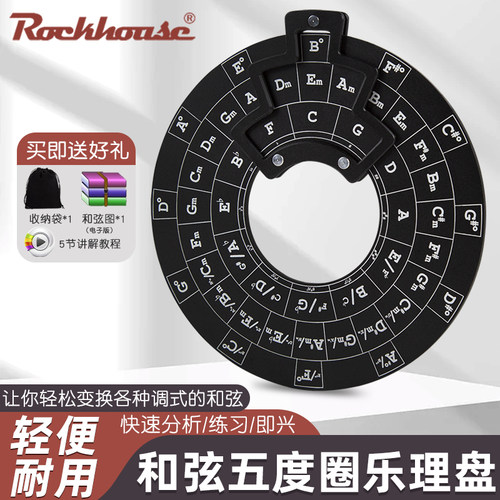 和弦乐理吉他和弦轮盘五度圈