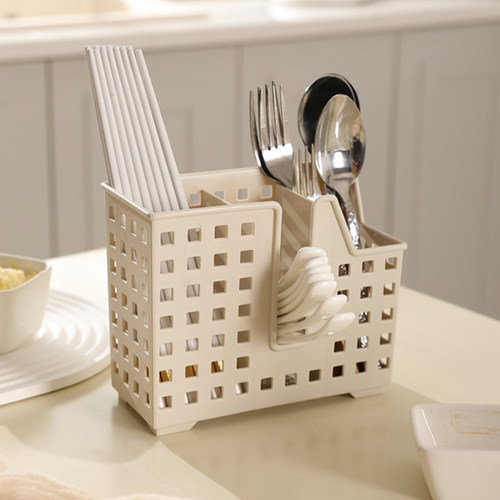 塑料壁挂式收纳盒创意沥水筷子筒