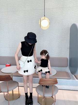 Summer skirt, set, family style, high-quality style, 2023