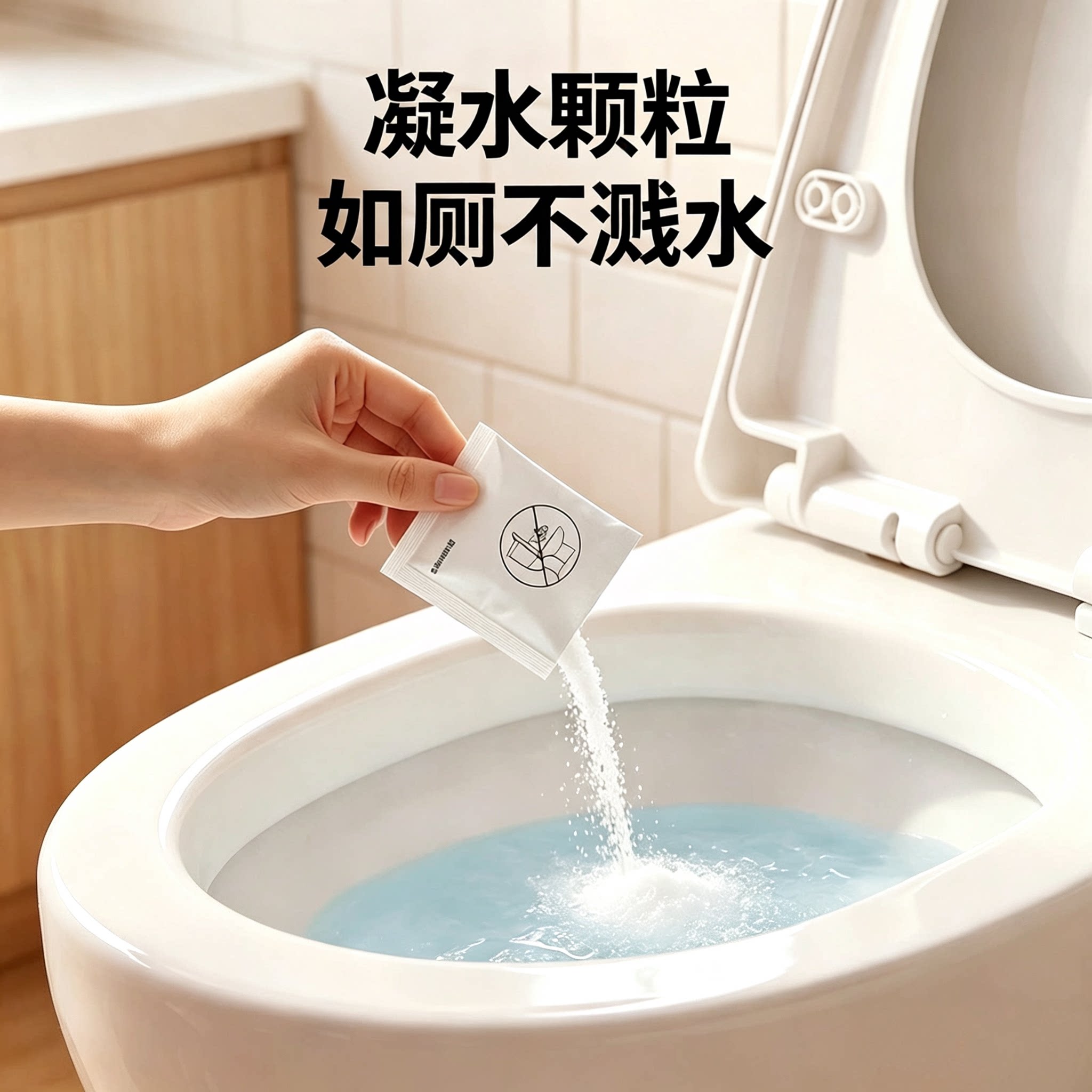 马桶防溅水凝水颗粒坐便器拉臭不溅水花隔臭消臭杀菌抗菌清洁粉