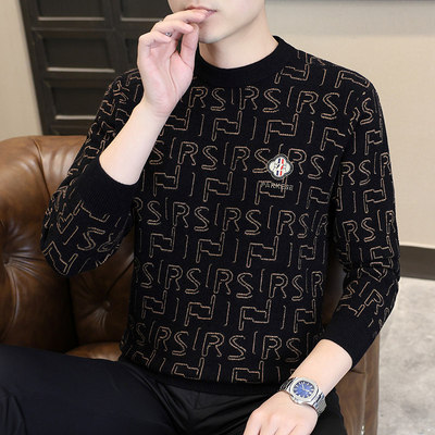 高级感抗起球毛衣男士加厚款冬季