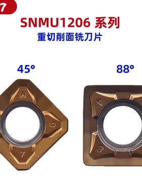 面铣刀片 SNMU1206ANEN-GM ZNEN-GM 重切削刀片粗加工