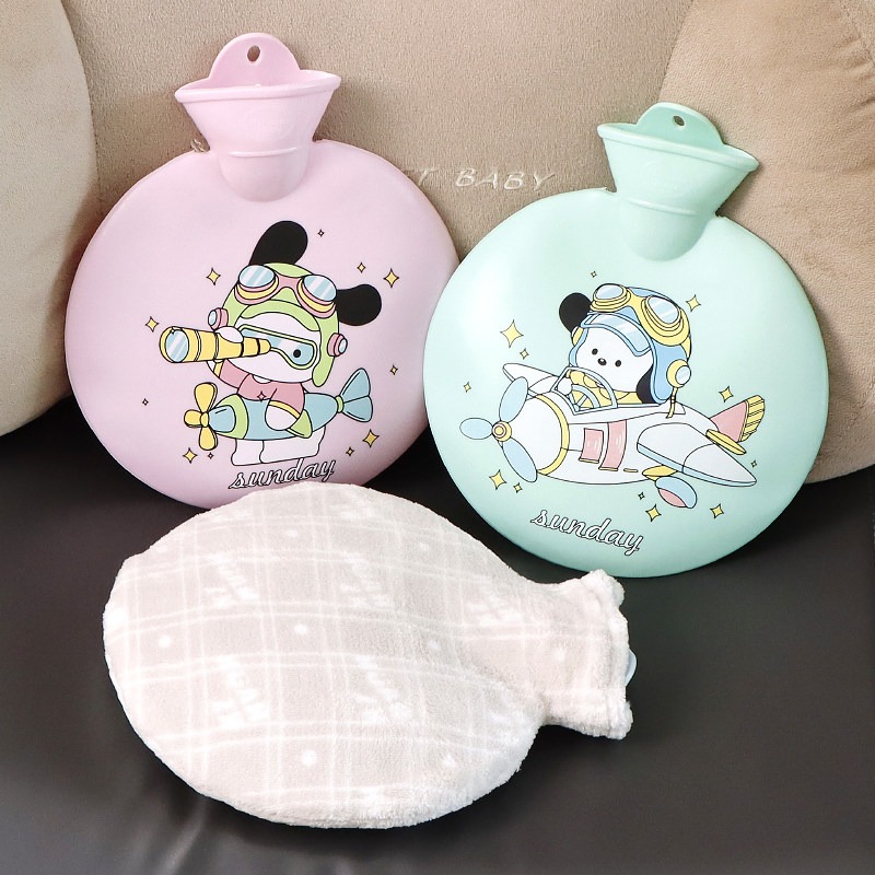 防爆加厚PVC热水袋注水大号成人毛绒女暖宫暖肚子小号学生暖水袋,居家日用,热水袋,淘宝优惠券,粉丝福利购,淘宝优惠卷