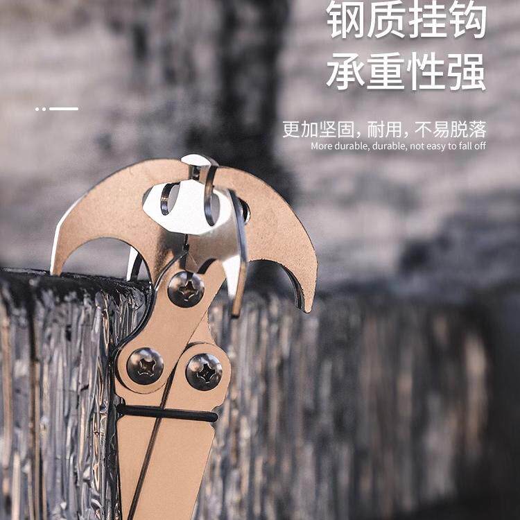 不锈钢爪钩重力钩 户外野外探险求生钩 救生飞虎爪 生存飞爪钩图片