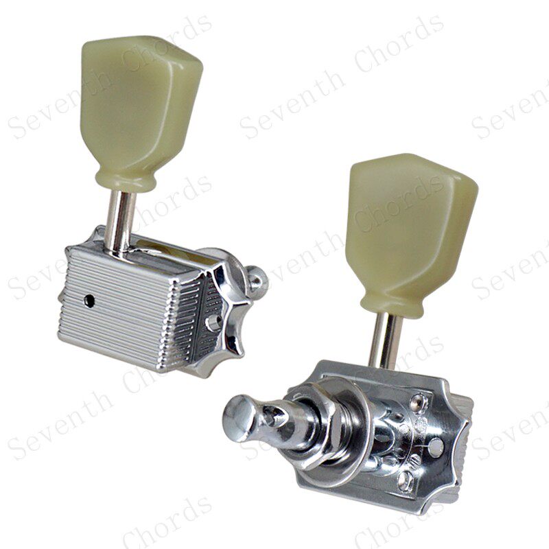 复古款绿玉石民谣木电吉他弦钮弦钮琴弦钮扭弦准旋钮上卷弦10mm孔