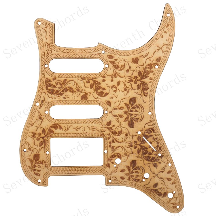 St Sq系列木质雕花SSH单单双电吉他护板前盖板前面板椴木板材料