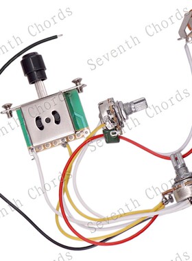 TL电吉他线路总成 TELE吉他电子电路1T1V电位器三档开关插口