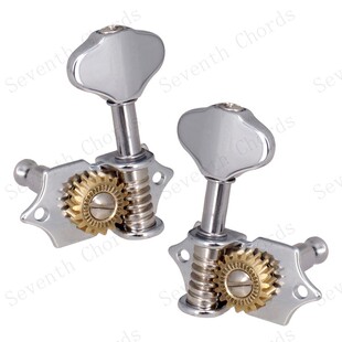 开放式民谣吉他弦钮 电吉他琴弦钮扭弦准轴旋钮上卷弦器 银色