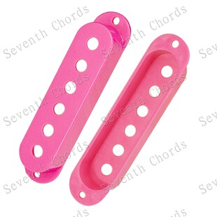 电吉他单线圈拾音器盖子罩子 SQ ST三单 3单单单拾音器外壳 粉红