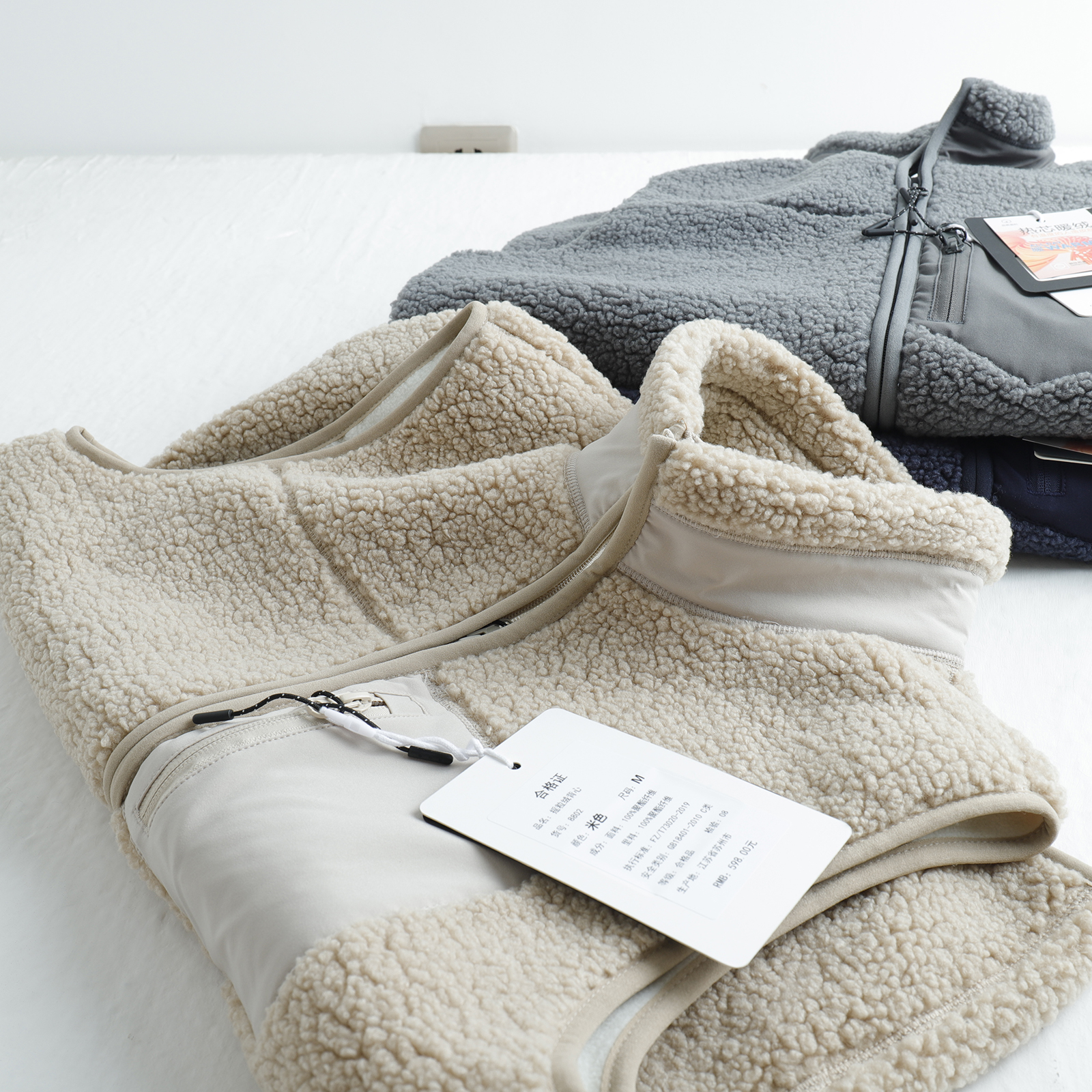 日系复古立领马甲外套男装