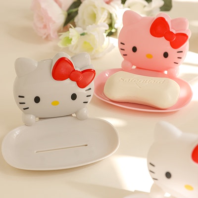 Hellokitty肥皂盒挂壁沥水