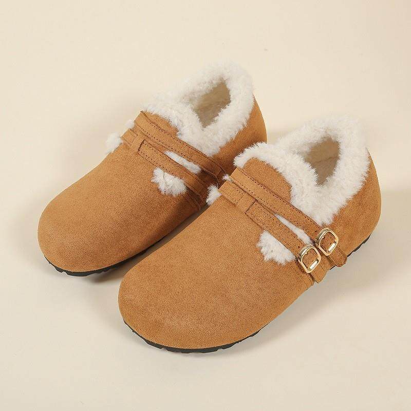 云芙全包勃肯冬季新款复古懒人一脚蹬加绒单鞋保暖毛毛雪地棉鞋女,女鞋,勃肯鞋/软木鞋,淘宝优惠券,粉丝福利购,淘宝优惠卷