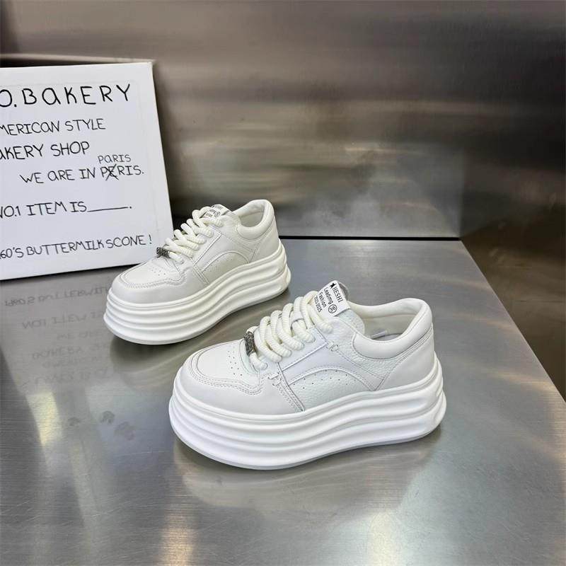 时尚厚底小白鞋女2026年秋季新款小个子增高透气百搭运动休闲板鞋,女鞋,休闲板鞋,淘宝优惠券,粉丝福利购,淘宝优惠卷