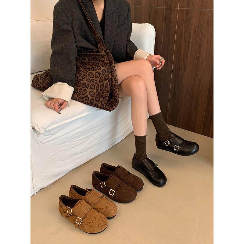法式复古扣带平底勃肯鞋女2026年新款加绒保暖一脚蹬休闲豆豆棉鞋,女鞋,勃肯鞋/软木鞋,淘宝优惠券,粉丝福利购,淘宝优惠卷