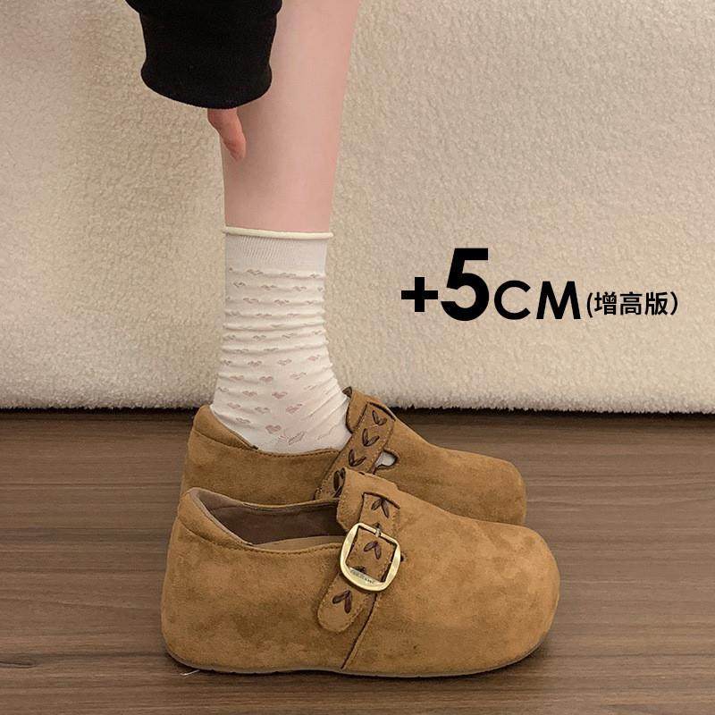 厚底内增高全包勃肯鞋女2026年早春新款舒适百搭一脚蹬配裙子单鞋,女鞋,勃肯鞋/软木鞋,淘宝优惠券,粉丝福利购,淘宝优惠卷