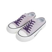 百搭帆布鞋 低帮女款 子一件代发 业简约风懒人一脚蹬2026新款 白鹿鞋