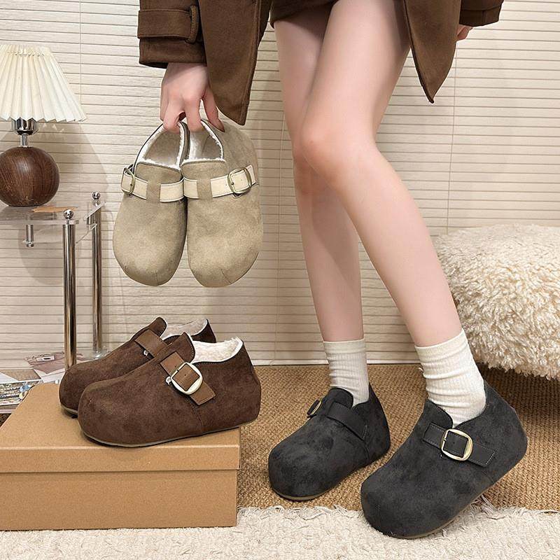 小土豆复古内增高勃肯鞋女2026年新款加绒保暖一脚蹬休闲豆豆棉鞋,女鞋,勃肯鞋/软木鞋,淘宝优惠券,粉丝福利购,淘宝优惠卷