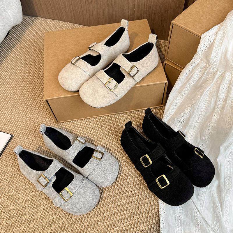 法式复古双扣带浅口玛丽珍女鞋2026年新款舒适轻便百搭软底豆豆鞋,女鞋,玛丽珍鞋,淘宝优惠券,粉丝福利购,淘宝优惠卷