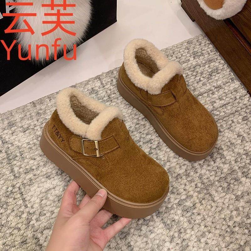 厚底加绒豆豆勃肯鞋女2026新款秋冬季外穿毛毛鞋子保暖棉鞋雪地靴,女鞋,勃肯鞋/软木鞋,淘宝优惠券,粉丝福利购,淘宝优惠卷