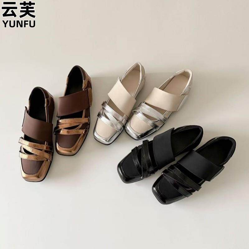 羊皮版~浅口高级小众芭蕾鞋女法式包头设计感时髦运动风休闲单鞋,女鞋,时尚芭蕾鞋,淘宝优惠券,粉丝福利购,淘宝优惠卷