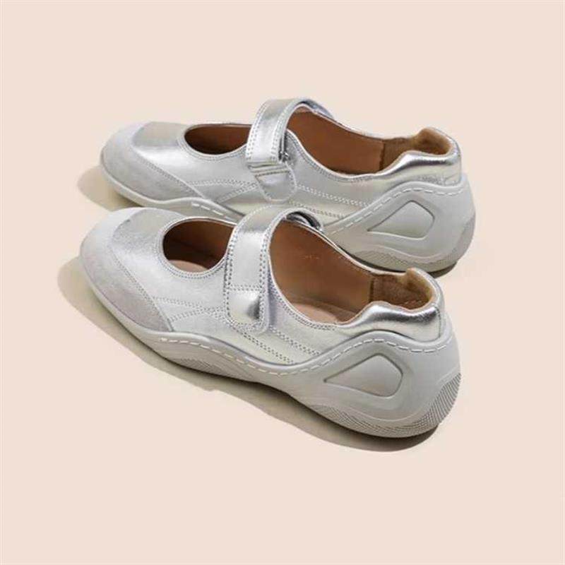 银色玛丽珍女鞋小个子内增高芭蕾2026夏季新款休闲小皮鞋时尚单鞋,女鞋,玛丽珍鞋,淘宝优惠券,粉丝福利购,淘宝优惠卷