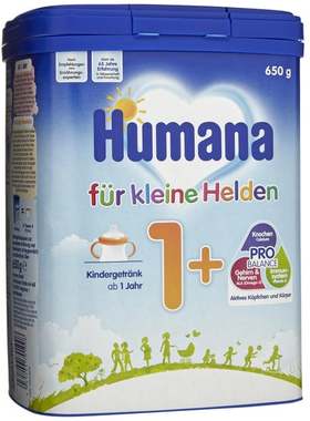 直邮代购德国瑚玛娜Humana奶粉1+段1岁以上超市采购直播